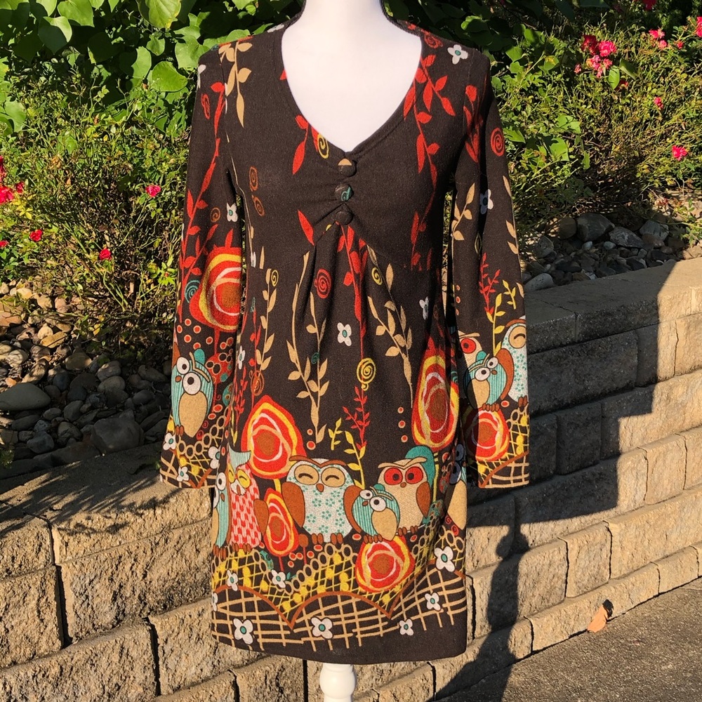 Runway Paris Dress - Artsy - Owls - Unique